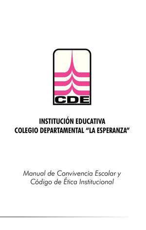 Colegio Departamental La Esperanza (C.D.E)